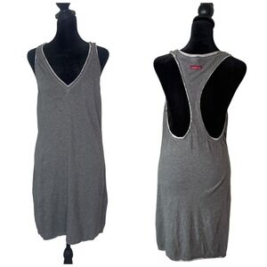 Hard Tail Forever Minimalist Tank Dress Gray Racerback V Neck Size‎ S BOHO
